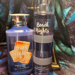 Beach Nights - Fine Fragrance Mist & Body Lotion - HTF BBW NWT